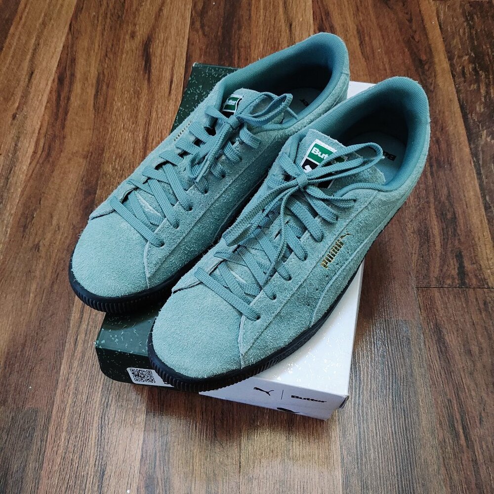Size 13 - PUMA Butter Goods x Suede Vintage HS Mineral Blue SUMMER VIBE!!!